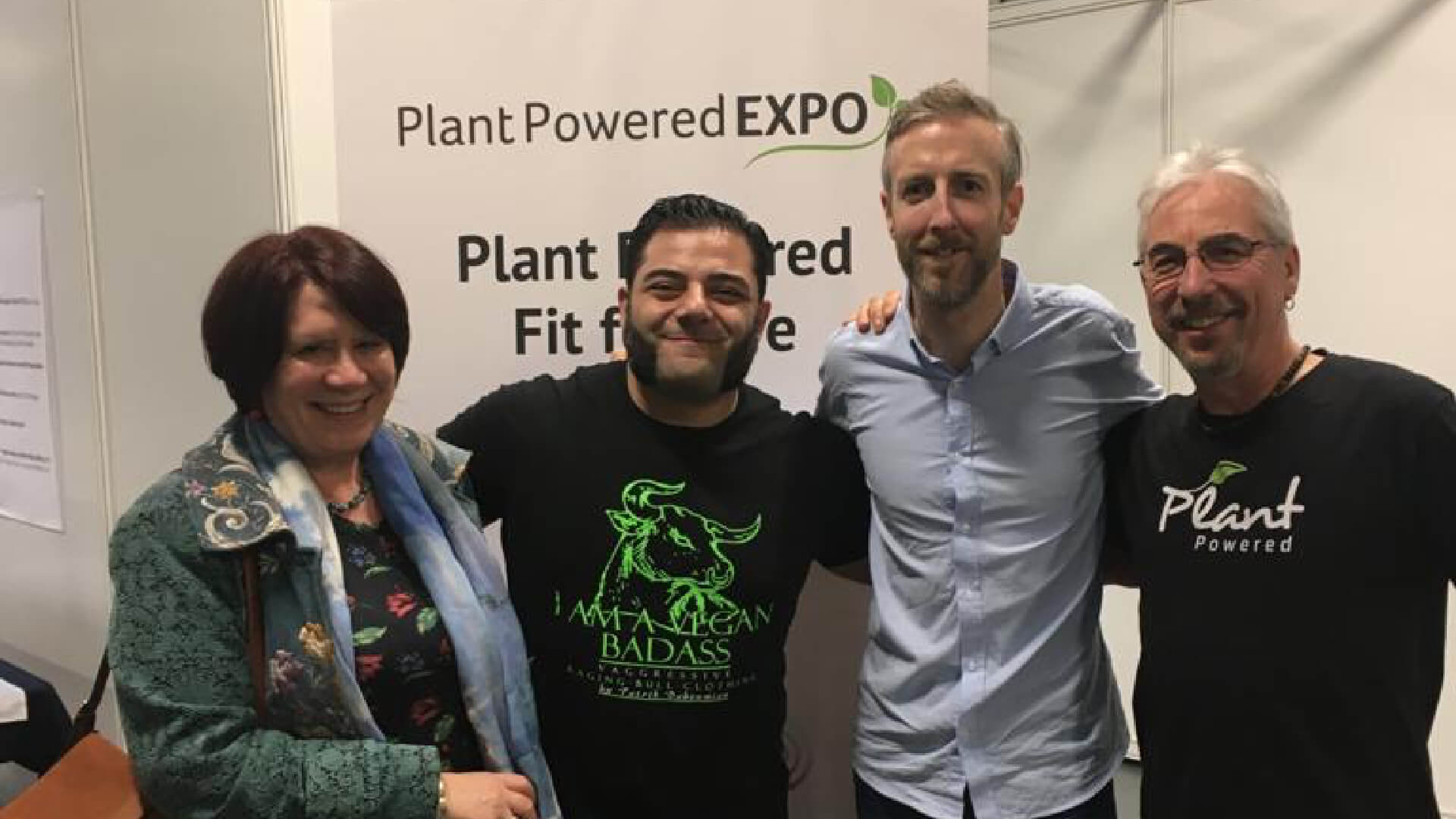 At the Plant based expo in London with one of the “stars” of the recent film “The Game Changers” 