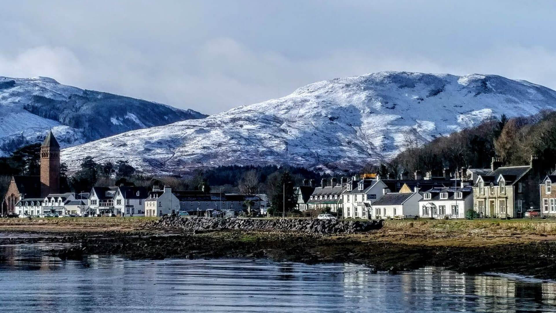 The village of Lamlash, Isle of Arran, where we live and run our B & B now