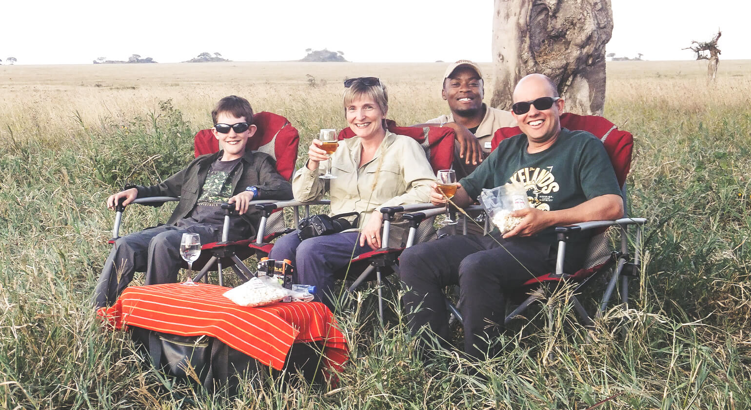 All of us in Tanzania on Safari with Laban our guide - 2018